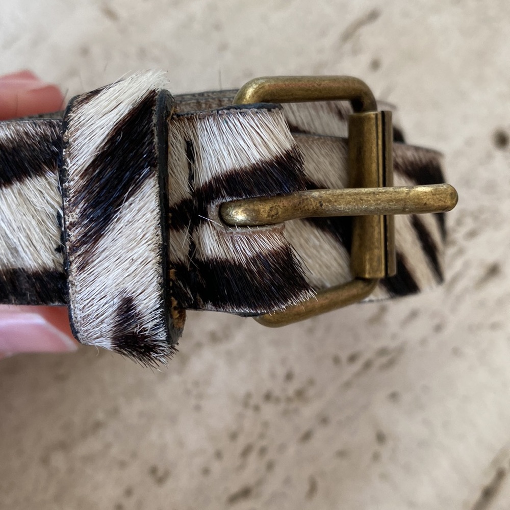EUC Streets Ahead Leather & calf hair belt - Picture 3 of 15
